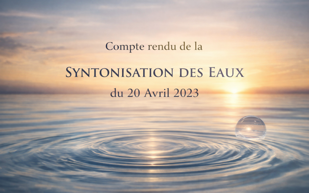 Compte rendu sur la Syntonisation des eaux