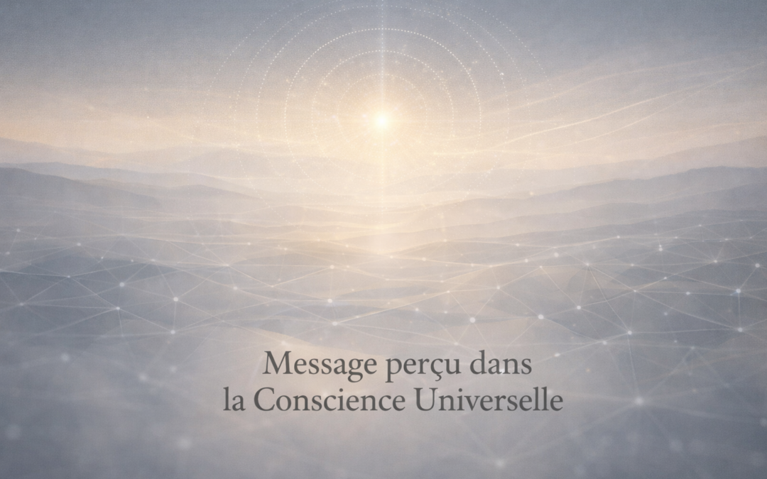 Message perçu dans la Conscience Universelle