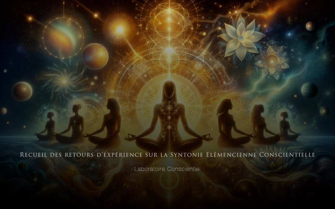 Participants partageant leurs retours d'expérience sur la Syntonie Elémencienne Conscientielle, illustrant l'impact positif de cette pratique spirituelle sur la connexion et l'harmonie intérieure.